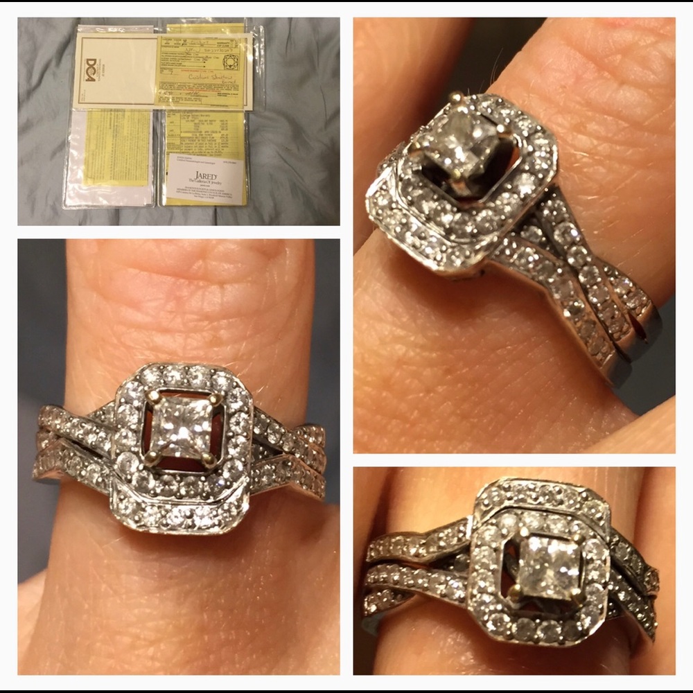 Wedding Set- Engagement ring and wedding band